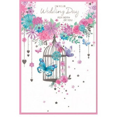Superdrug Simon Elvin Butterflies Wedding Card (Pack of 6)- Buy online at McGrocer