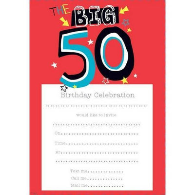 Superdrug Simon Elvin 50th Birthday Notepad (Pack of 20)- Buy online at McGrocer