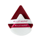 Brushworks Limited Edition Triangular Powder Puff Duo (Red)