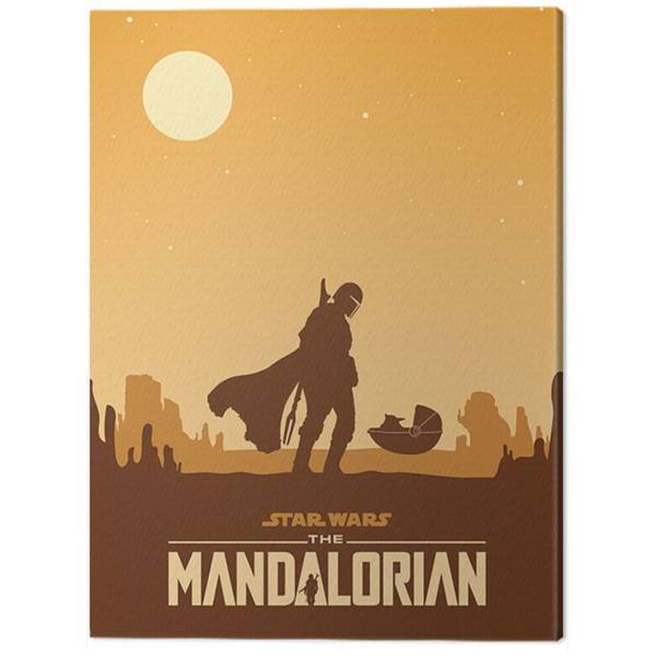 Star Wars: The Mandalorian Meeting Canvas Print