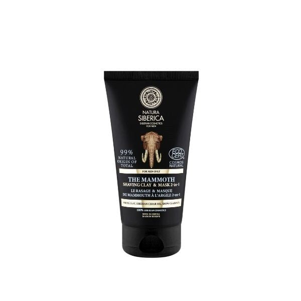 Natura Siberica Men 150ml Shaving Clay & Mask The Mammoth