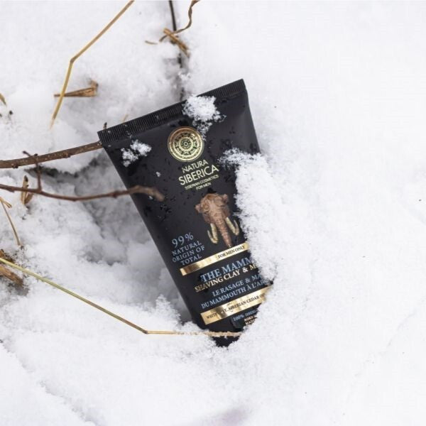 Natura Siberica Men 150ml Shaving Clay & Mask The Mammoth