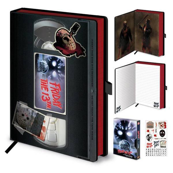 Friday The 13th Slasher VHS A5 Composition Notebook
