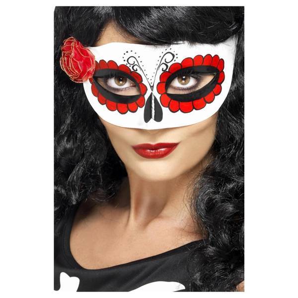 Smiffys Adult Day Of The Dead Eye Mask
