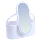 Livingandhome Makeup Box with LED Light Mirror