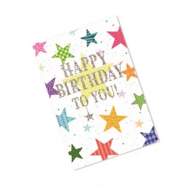 Simon Elvin Happy Birthday To You Star Card (Pack of 6)