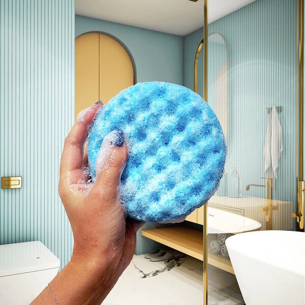Bomb Cosmetics Body Buffer Soap Sponge - Mer-made For Blue Waters