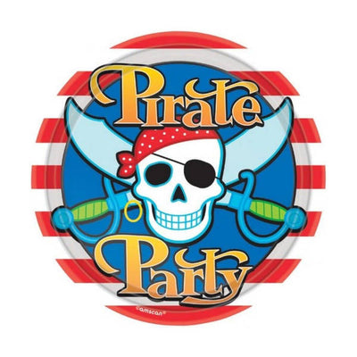 Superdrug Amscan Pirate Party Disposable Plates (Pack of 8)- Buy online at McGrocer