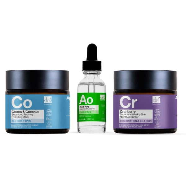 Dr Botanicals Aloe Vera & Coconut All Day Skin Routine