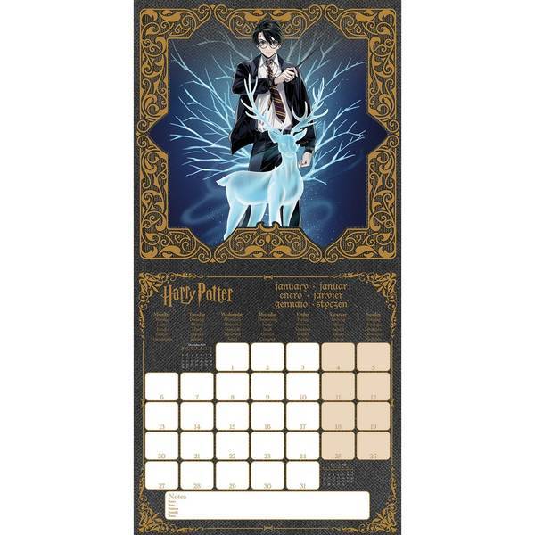 Harry Potter Magical 2025 Square Calendar