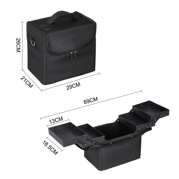Livingandhome Portable Tattoo Supplies Organizer Makeup Case