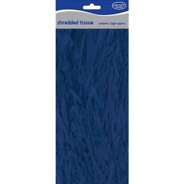 County Blue Shredded Tissue (6 Pack)