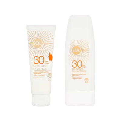 Superdrug Solait Senstive SPF 30 Face & Body Suncream Bundle- Buy online at McGrocer