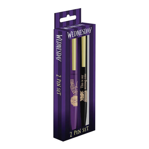 Wednesday Nevermore Pen Set (Pack of 2)
