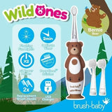 Brush Baby WildOnes Bear Kids Toothbrush Gift Set