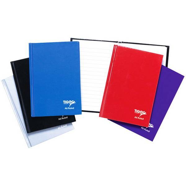 Tiger Stationery Casebound/Hardback Notebook A6(Pack of 10)