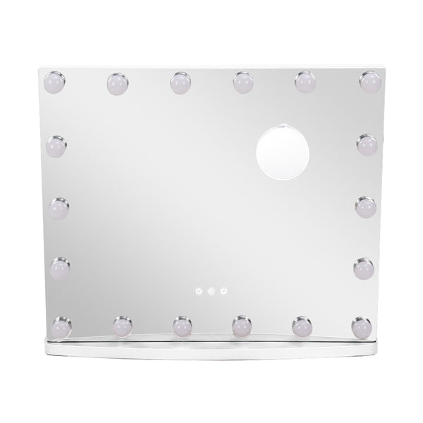Livingandhome rectangle shaped led makeup mirror with stand, UK version