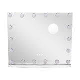 Livingandhome rectangle shaped led makeup mirror with stand, UK version