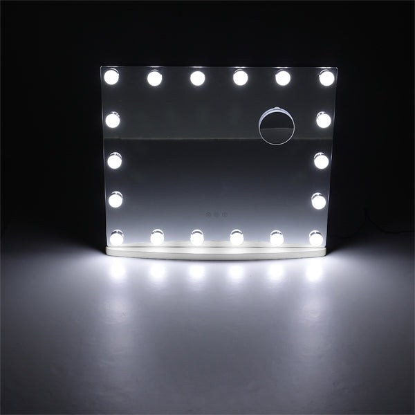 Livingandhome rectangle shaped led makeup mirror with stand, UK version
