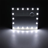 Livingandhome rectangle shaped led makeup mirror with stand, UK version