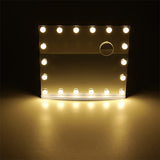 Livingandhome rectangle shaped led makeup mirror with stand, UK version
