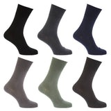 Mens Non Elastic Diabetic Socks (Pack Of 6) (UK Shoe 6-11)