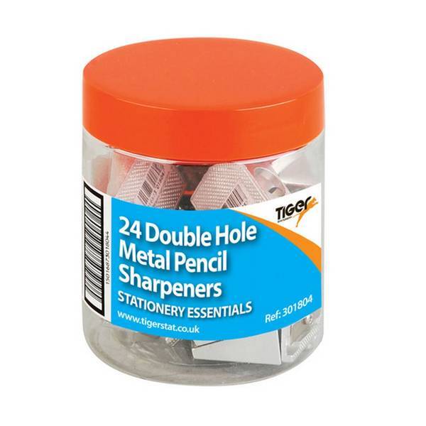 Tiger Stationery Two Hole Metal Pencil Sharpeners