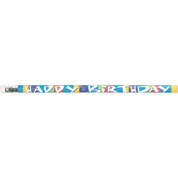 Amscan Happy Birthday Pencil With Eraser (Pack of 12)