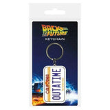 Back To The Future License Plate Rubber Keyring