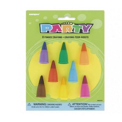 Superdrug Unique Party Cone Finger Crayons (Pack of 8)- Buy online at McGrocer