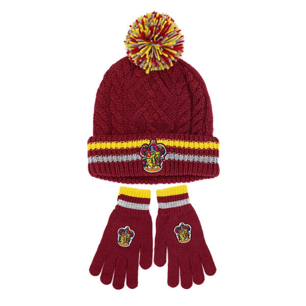 Harry Potter Adult Gryffindor Beanie & Gloves Set