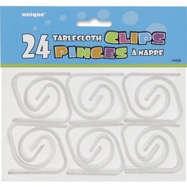 Unique Party Tablecover Clips