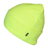 100% Acrylic. Turned up hem. 3m Thinsulate. Elasticated. Plain design.