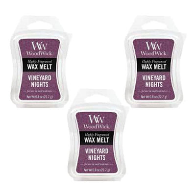 Superdrug Woodwick Wax Melt Vineyard Night 22.7g - Pack of 3- Buy online at McGrocer