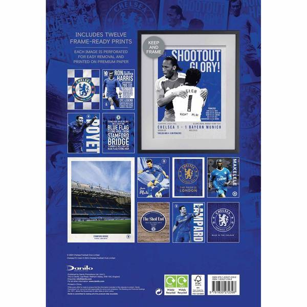 Chelsea FC Collectors Edition Deluxe 2025 Wall Calendar