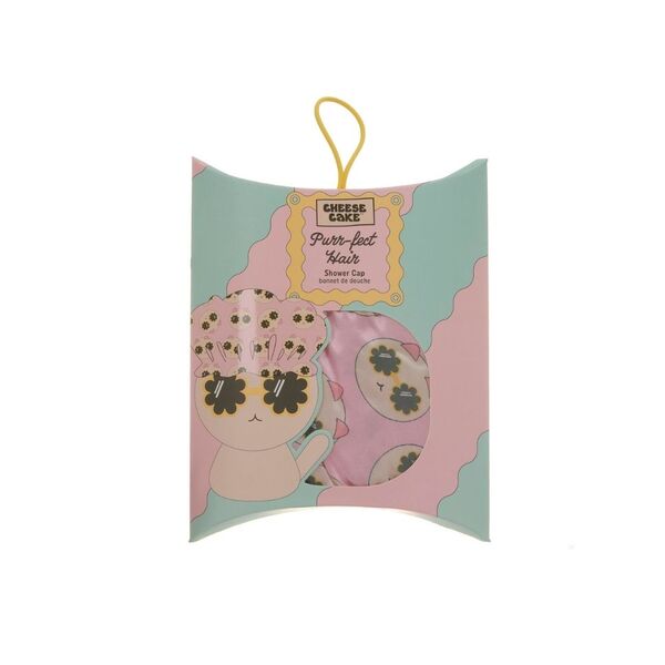 Cheesecake Shower Cap - Pink Cat
