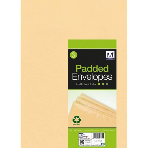 Anker Padded Envelopes (Pack Of 3) (29 x 37cm)