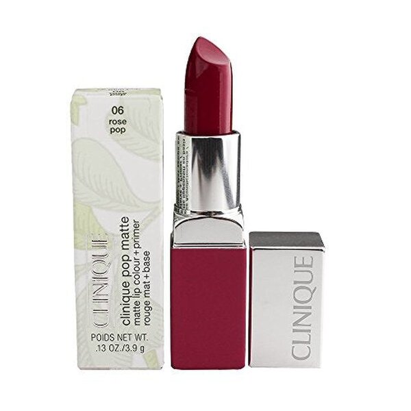 Clinique Pop Matte Lip Colour & Primer 3.9g - 06 Rose Pop