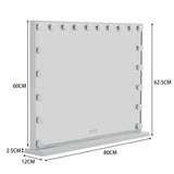 Livingandhome Hollywood Lighted Makeup Mirror 80x62.5cm