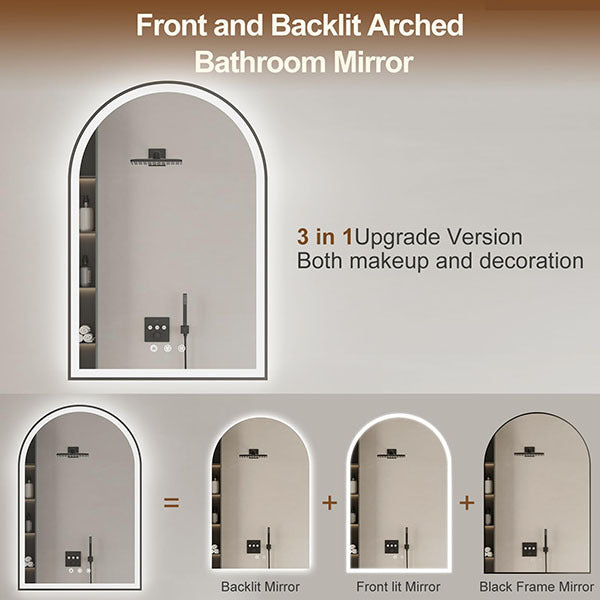 Fascinate Bathroom Wall Mirror with LED Light 51x76cm DP701