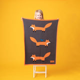 Ziggle Mister Fox Blanket Brown