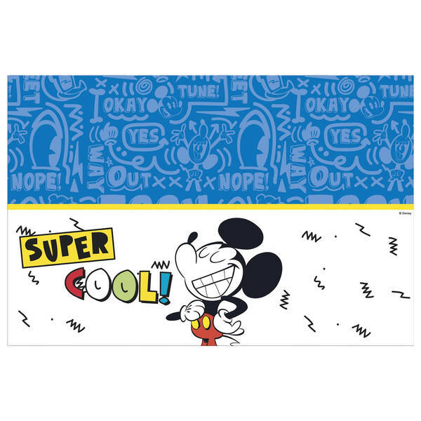 Disney Super Cool Plastic Mickey Mouse Party Table Cover