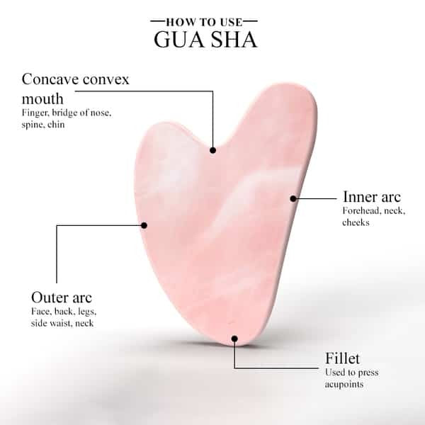 ErthSkin Rose Quartz Gu sha stone