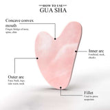 ErthSkin Rose Quartz Gu sha stone