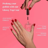 London Grace Glossy Top Coat Clear 12ml