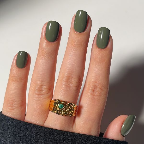London Grace Olive Nail Polish Olive Green 12ml