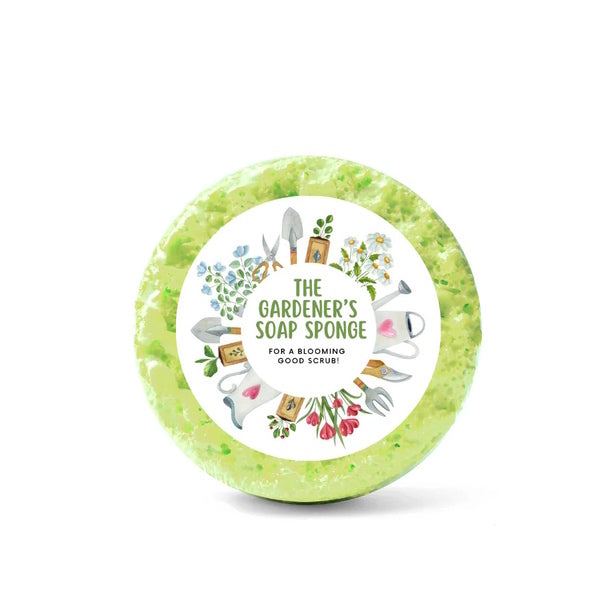 Emily Victoria Triple Butter Soap Sponge-Gardener's One Lime& Mandarin