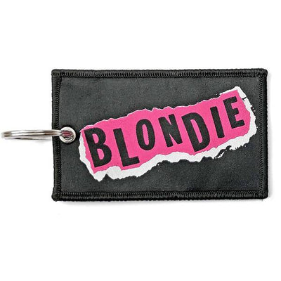 Superdrug Blondie Punk Logo Double Sided Patch Keyring- Buy online at McGrocer