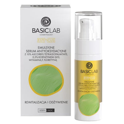 Superdrug BasicLab Emulsion Antioxidant Serum with 10% Ascorbyl 30ml- Buy online at McGrocer