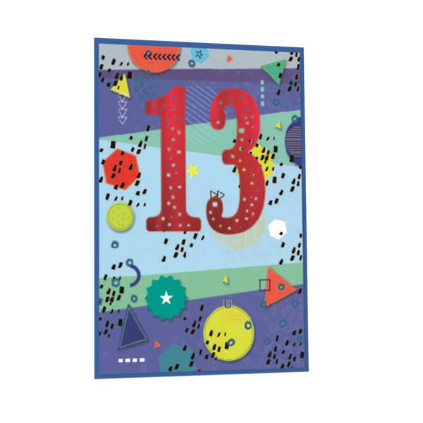 Simon Elvin 13th Birthday Card (Pack of 6)